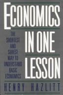 Cover of Economics in One Lesson by Henry Hazlitt